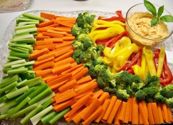 Нарезка из овощей на праздничный стол в домашних условиях