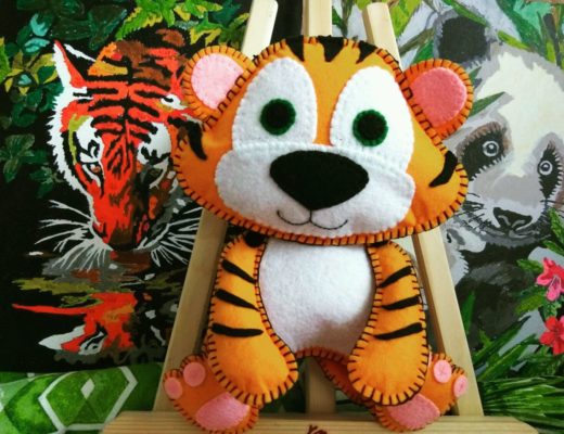 Как сделать тигра своими руками: из фетра, бумаги, картона, пластилина, гороха, пластикового стаканчика. Елочная игрушка тигр.