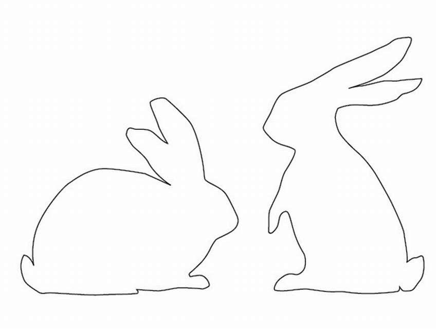 Шаблоны кролика для вырезания из бумаги распечатать