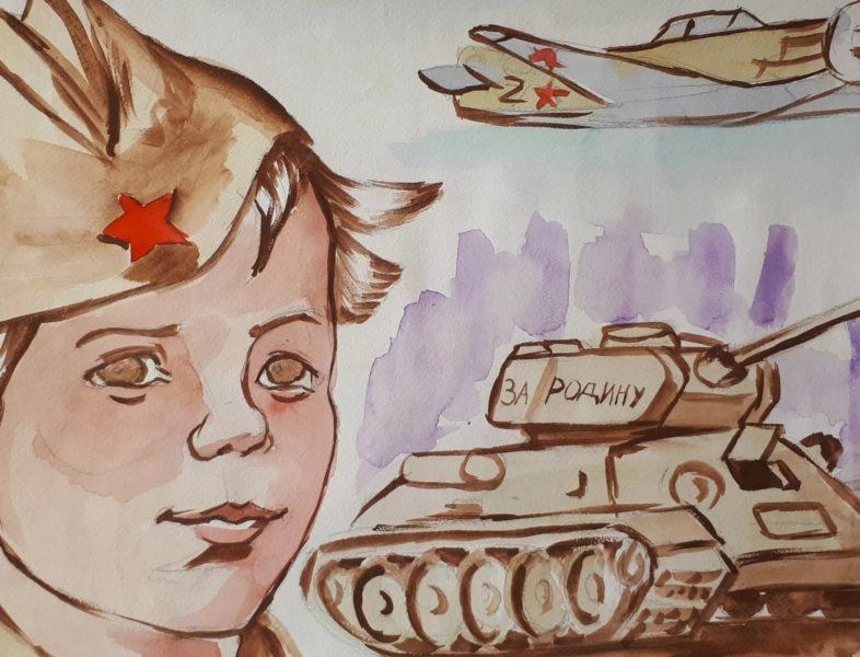 открытка солдату от детей