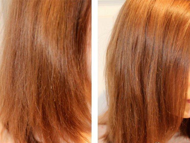 Фото волос до и после применения масок на основе репейного масла