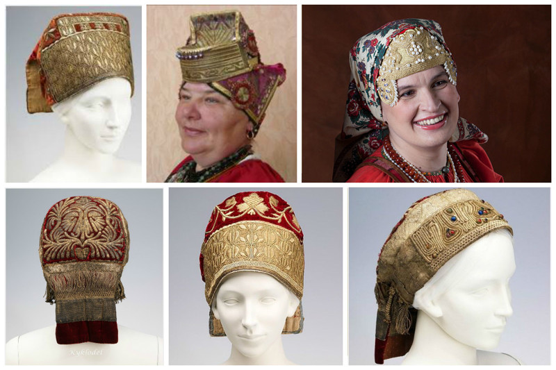 старинные женские головные уборы сорока